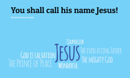 You Shall Call His Name Jesus!